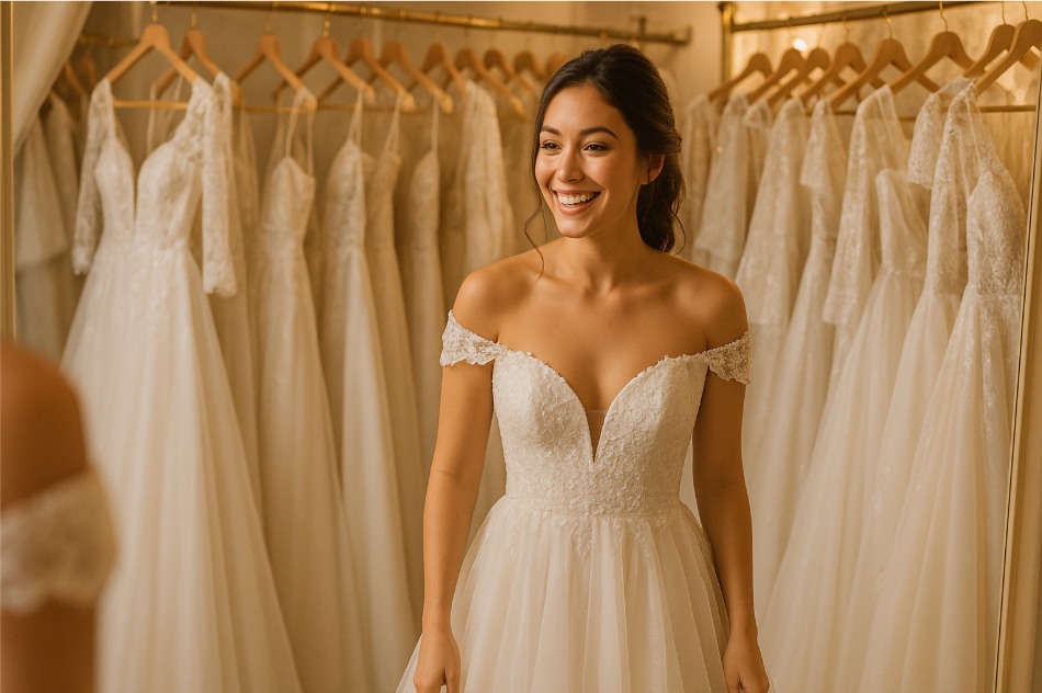 The wedding dress shopping episode