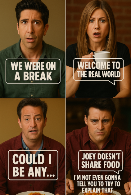 Friends characters iconic quotes