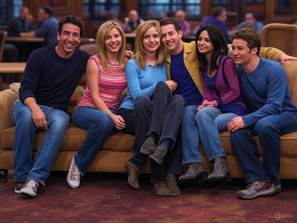 Group of friends chatting.