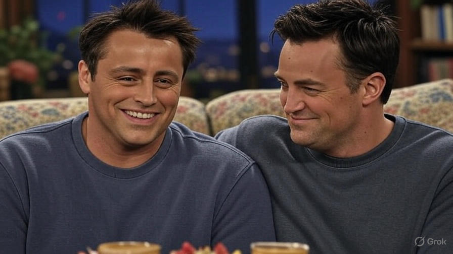 Two men on couch
