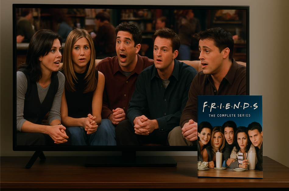 Friends show on TV.