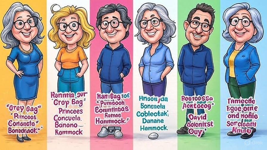 Cartoon characters with humorous nicknames.