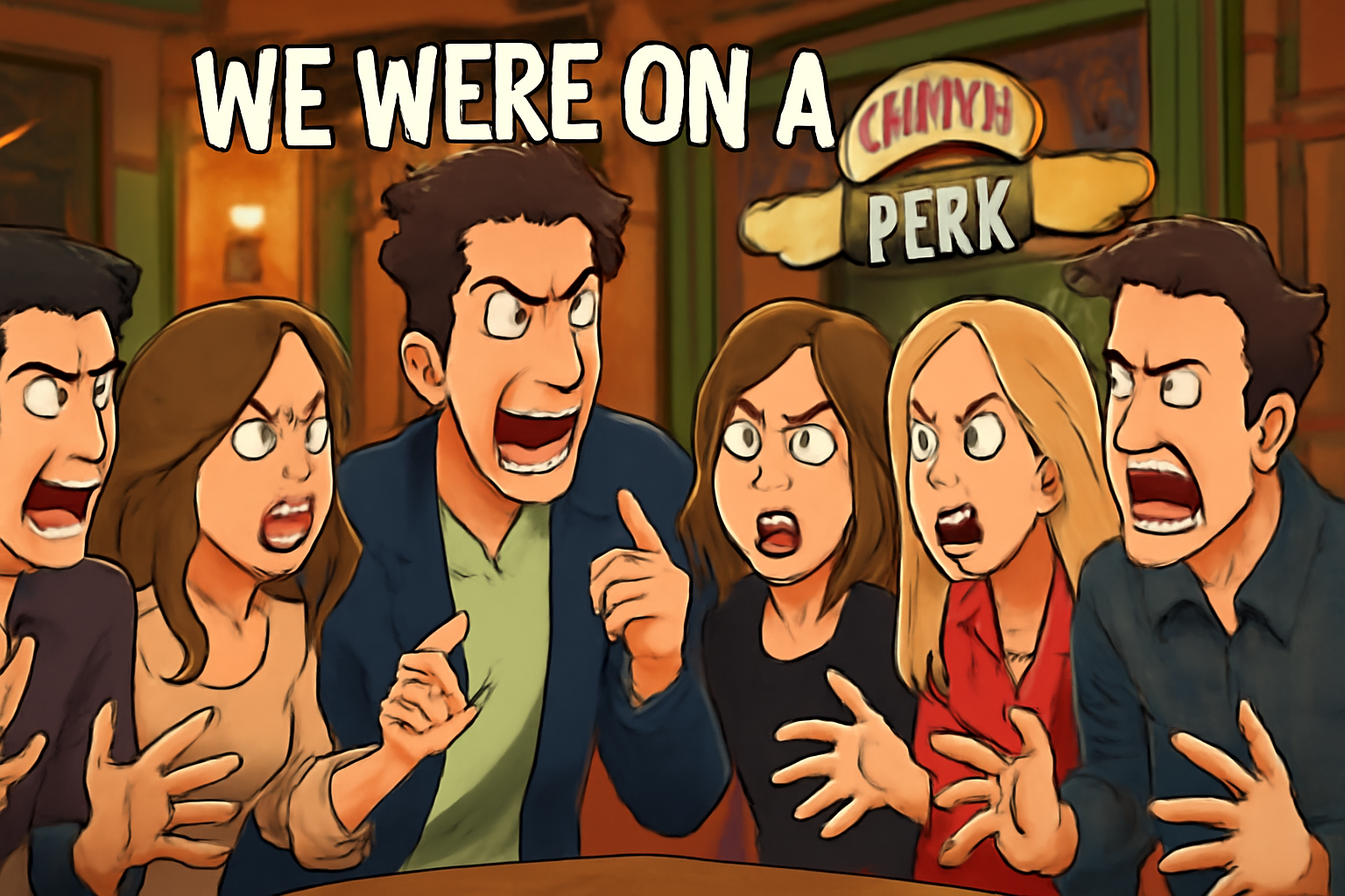 Friends argument Central Perk