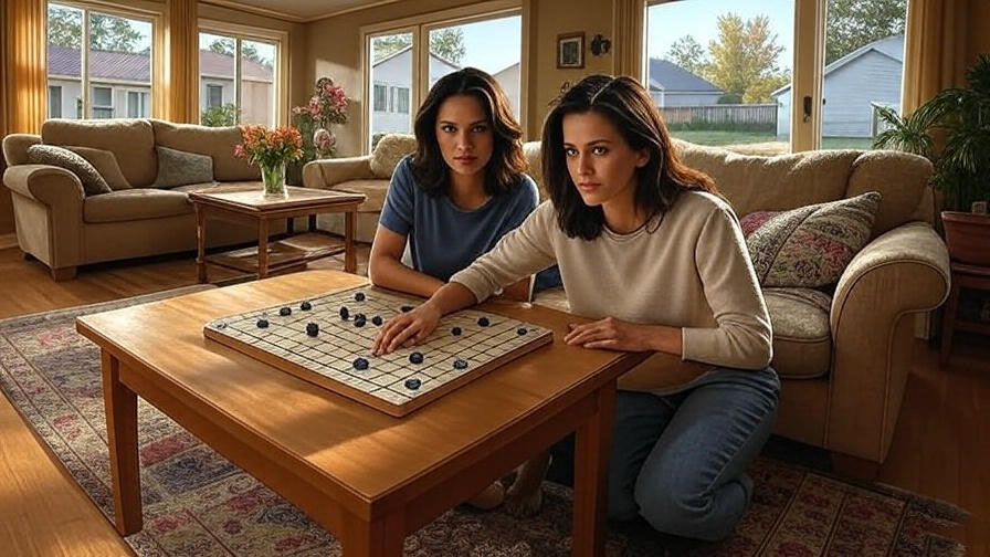 Two women playing Go 