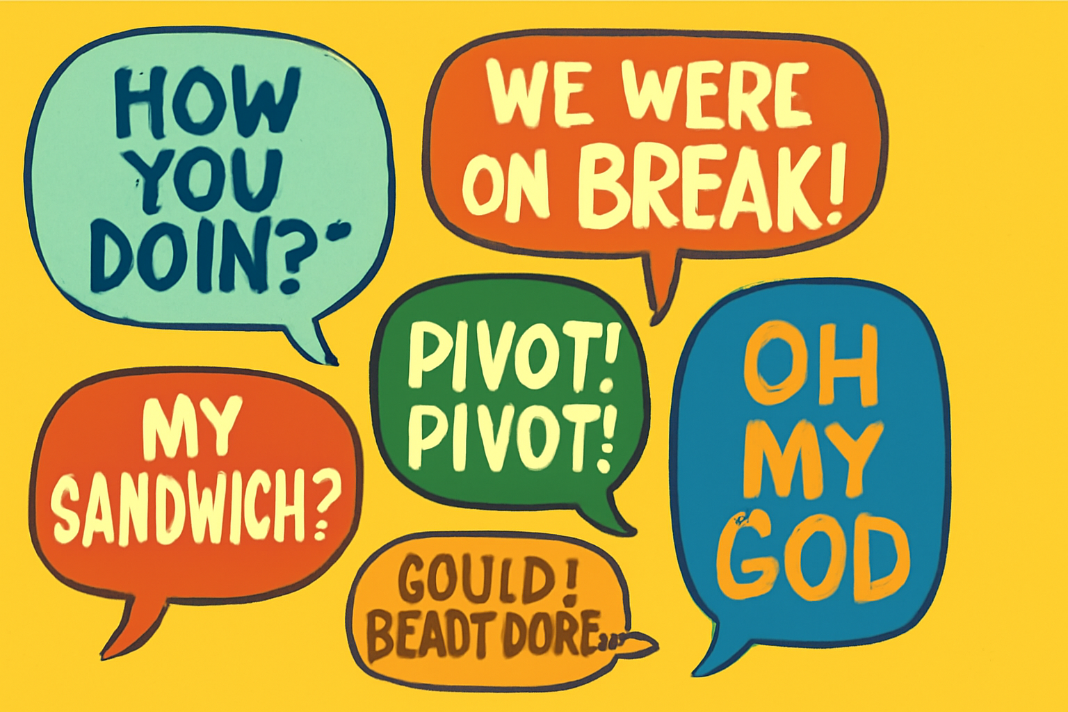 Friends iconic TV quotes