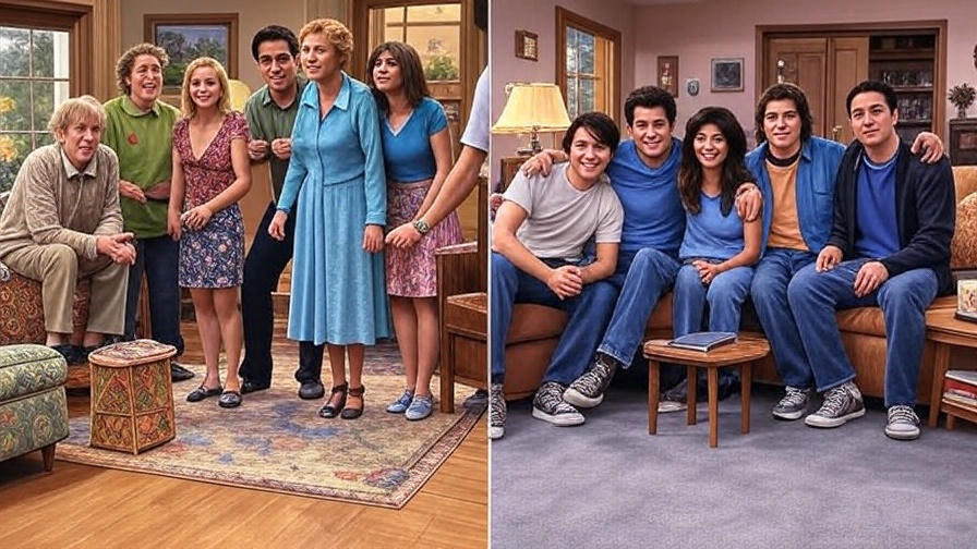 Family sitcom living room