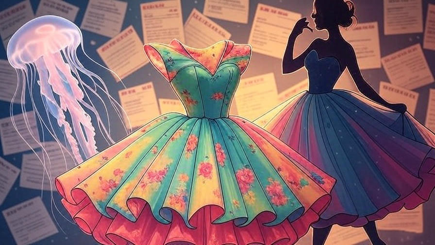 Colorful dresses with jellyfish 