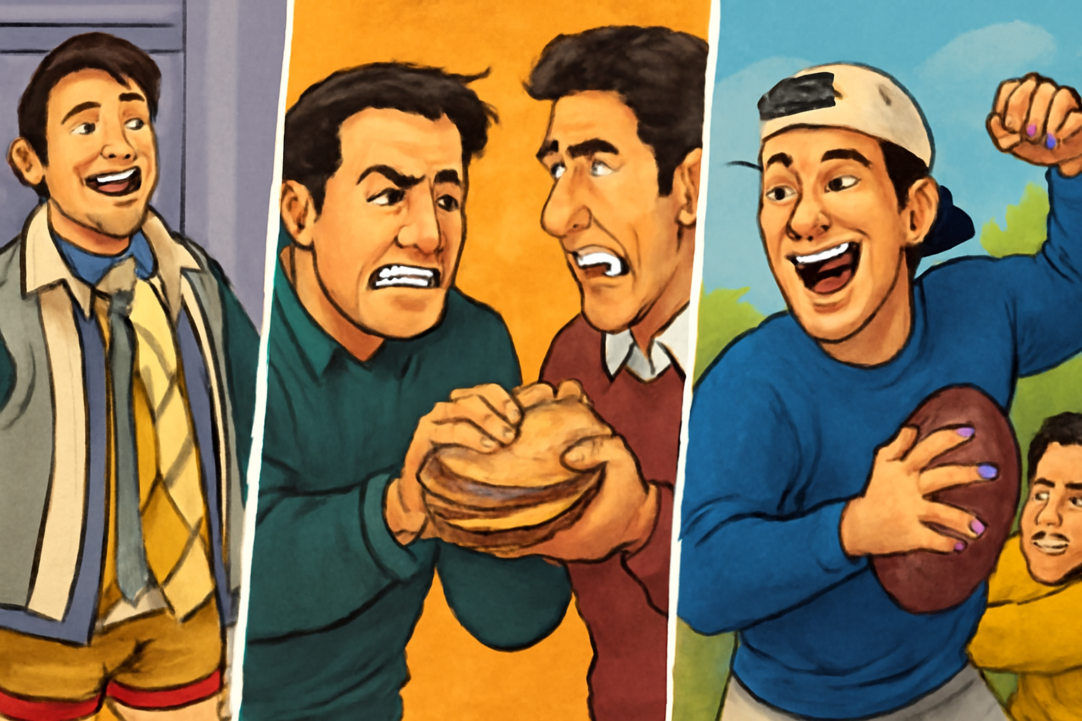 Funny scenes with friends