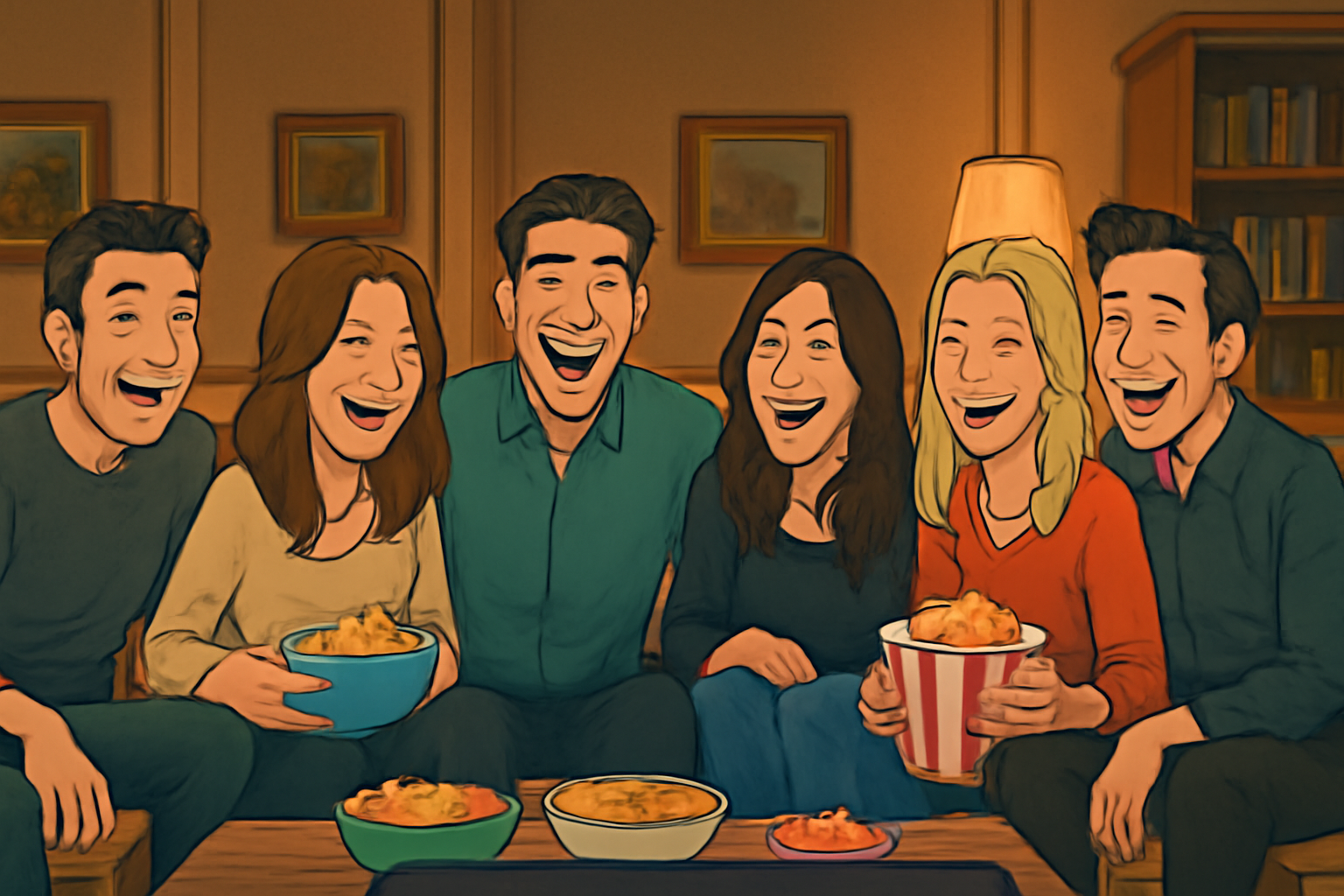 Friends movie night snacks