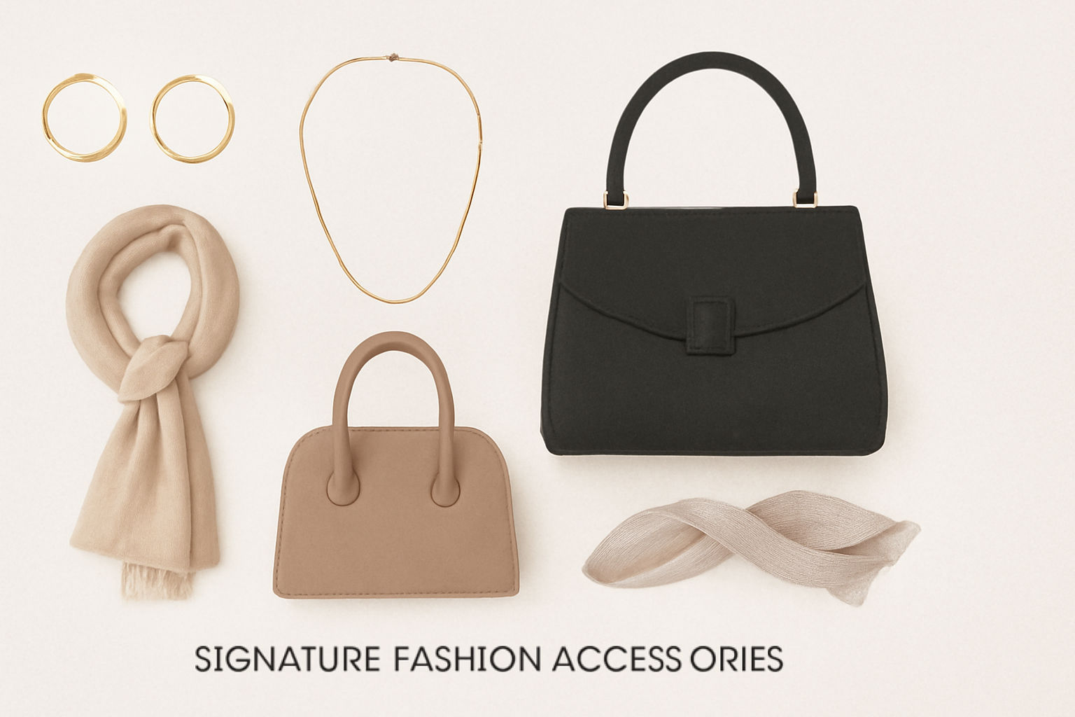 "Signature fashion accessories collection."