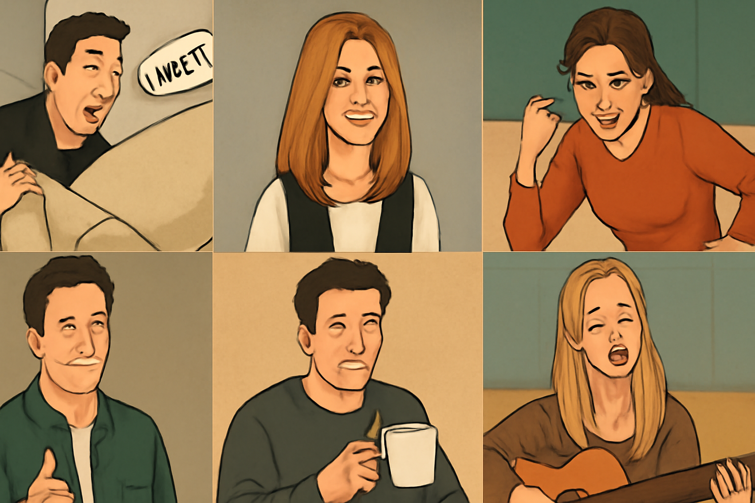 Animated Friends Show Moments
