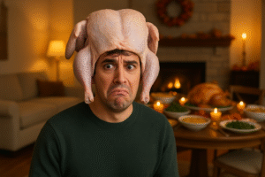 Joey and the turkey head moment