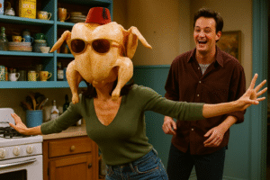 When Monica danced with the turkey