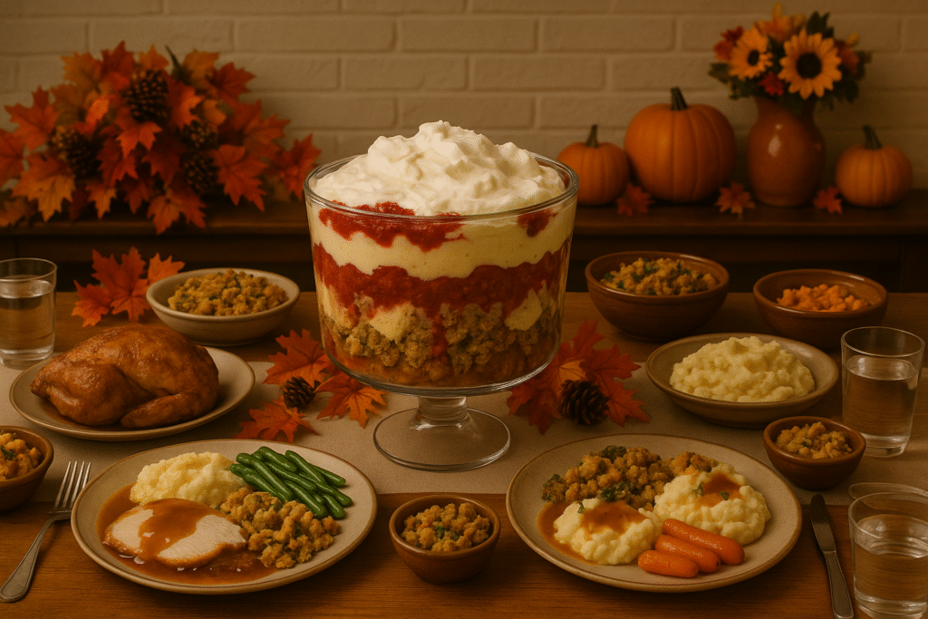 Rachel’s trifle disaster in Friends
