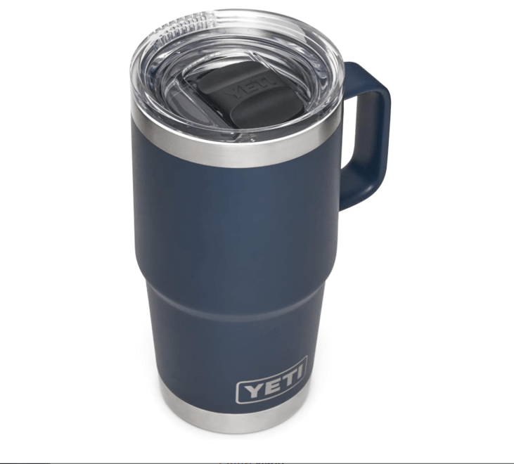  YETI Rambler 20 oz Travel Mug, Stainless Steel, Vacuum Insulated with Stronghold Lid