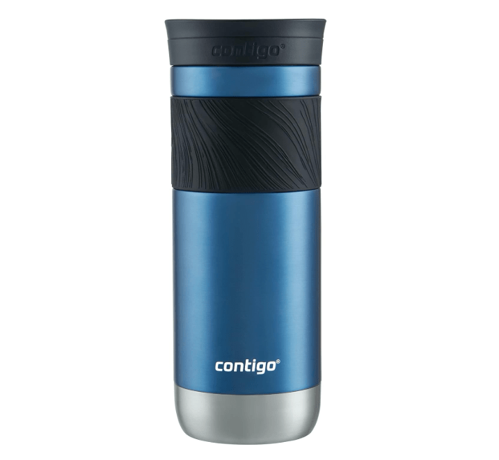 Contigo Byron Vacuum-Insulated Stainless Steel Travel Mug, 20oz - Leak-Proof Lid, BPA-Free, Blue Corn - Perfect Reusable Cup for Coffee or Water; hot