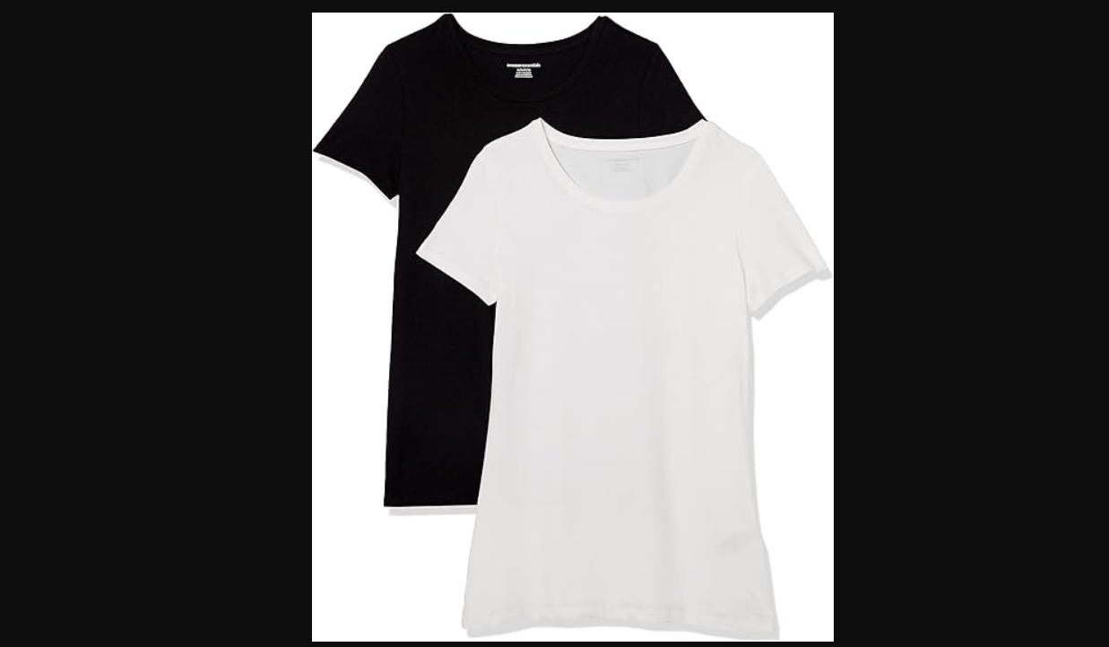 Amazon Essentials Women's Regular-Fit Short-Sleeve Crewneck T-Shirt, Multipacks