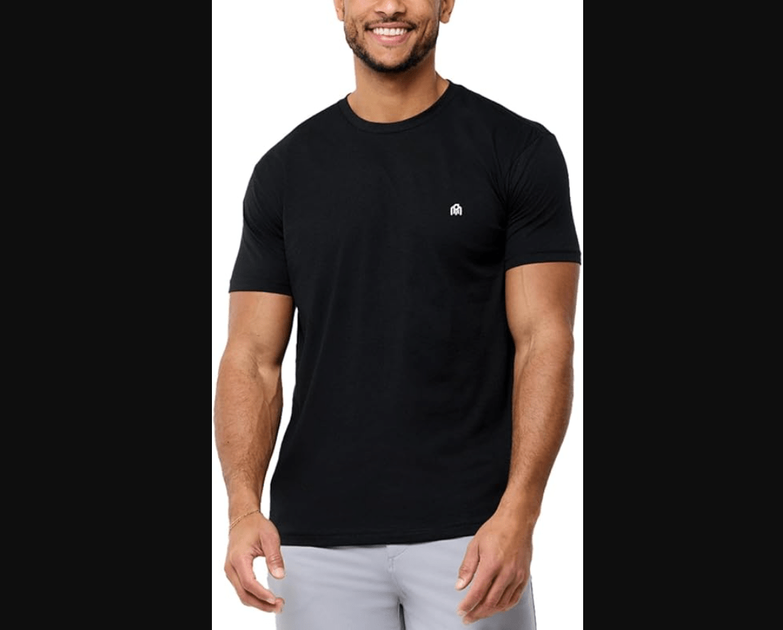 INTO THE AM Mens T Shirt with Logo - Short Sleeve Crew Neck Soft Fitted Tees S - 4XL Fresh Classic Basic Tshirts