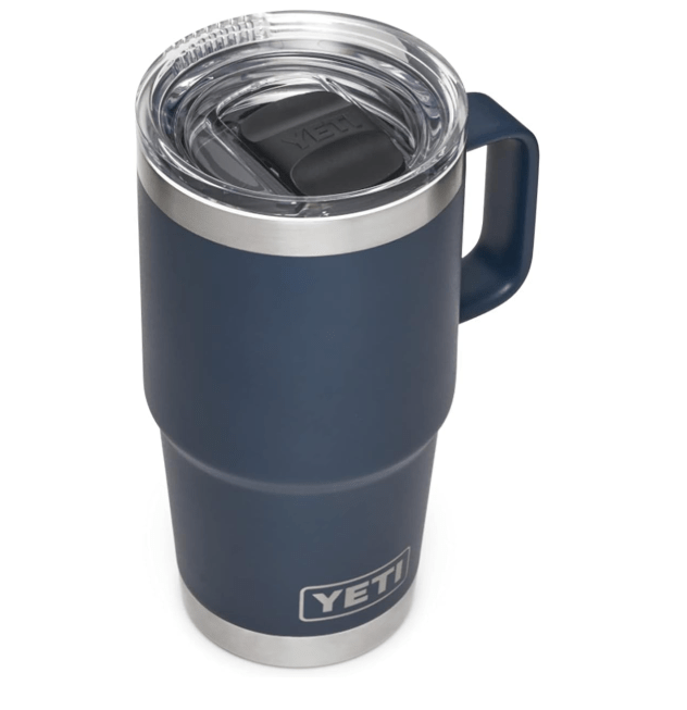 YETI Rambler 20 oz Travel Mug, Stainless Steel, Vacuum Insulated with Stronghold Lid