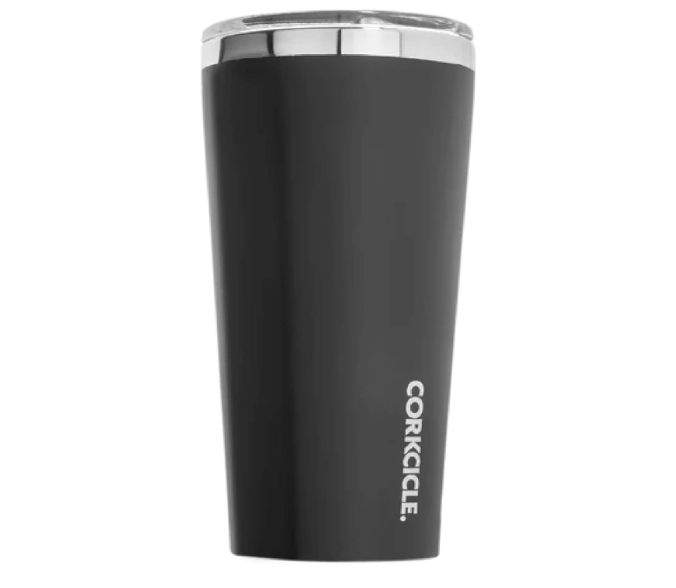  Corkcicle Classic Triple Insulated Coffee Mug with Lid, Matte Black, 24 oz – Stainless Steel Travel Tumbler Keeps Beverages Cold 9+hrs, Hot 3hrs