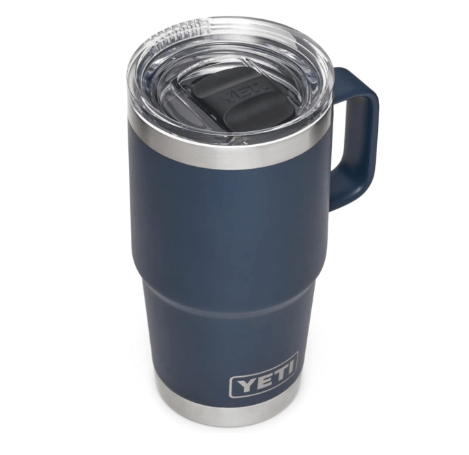  YETI Rambler 20 oz Travel Mug, Stainless Steel, Vacuum Insulated with Stronghold Lid