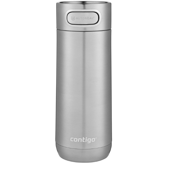 Contigo Luxe Vacuum-Insulated Stainless Steel Thermal Travel Mug 16 Ounces Stainless Steel