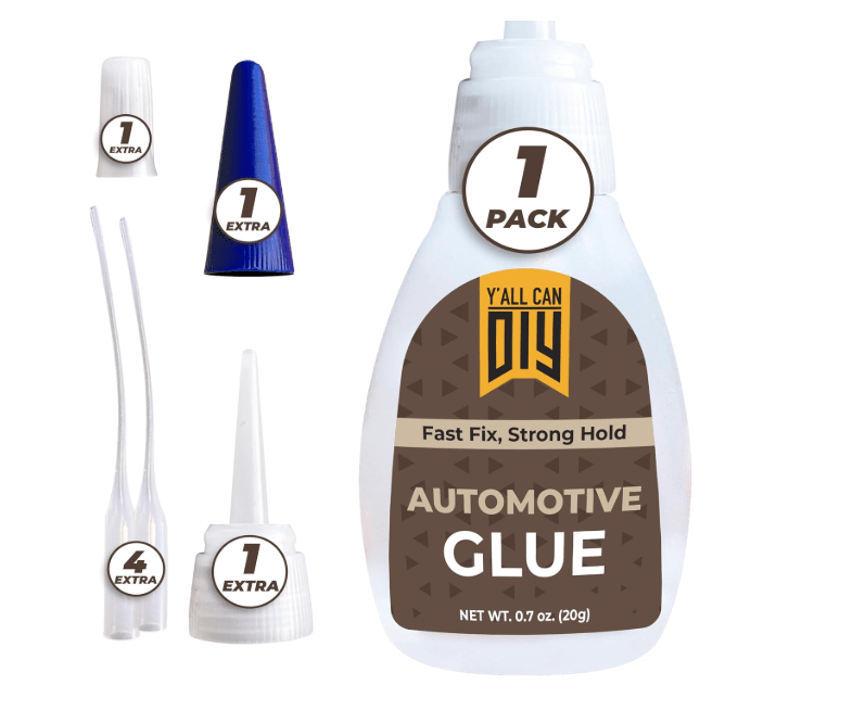  Y’allCanDiy Cyanoacrylate Based Super Glue for Automotive 0.7 Oz. (20g) – High-Strength Instant Bond for Car Parts, Metal, Plastic, Rubber, Glass & Trim.