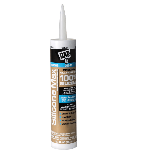  DAP Silicone Max All Purpose Sealant, Clear, 10.1 Oz (7079808791)