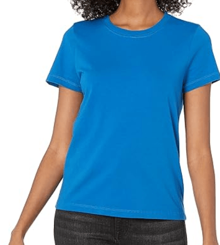 The Drop Women's Courtney Short-Sleeve Tiny Crewneck Jersey T-Shirt
