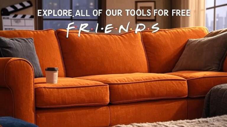Friends couch, free tools