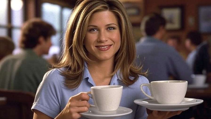 rachel green waitress