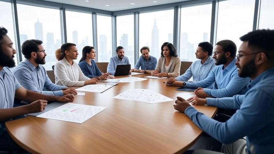 "Modern TV production meeting showcasing lessons from the Friends Jennifer Aniston kiss scene."