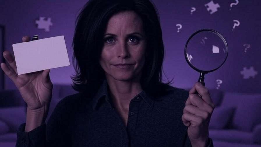 Mystery surrounding Monica Geller's middle name with puzzle elements from Friends trivia. 