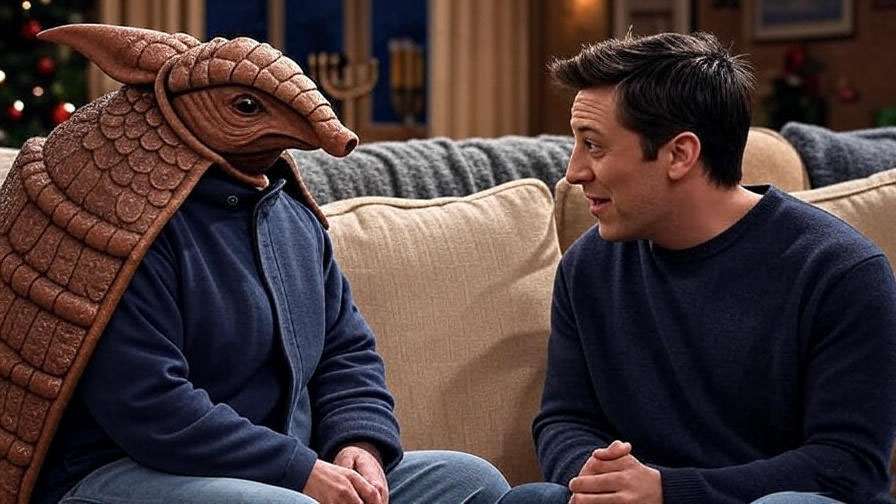  Ross as Holiday Armadillo with Ben Geller in Friends episode, key moments of Ross and Carol's son in Friends. 