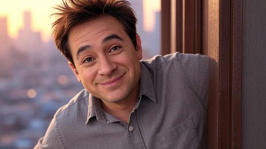 Joey Tribbiani charming smile from Friends TV show 