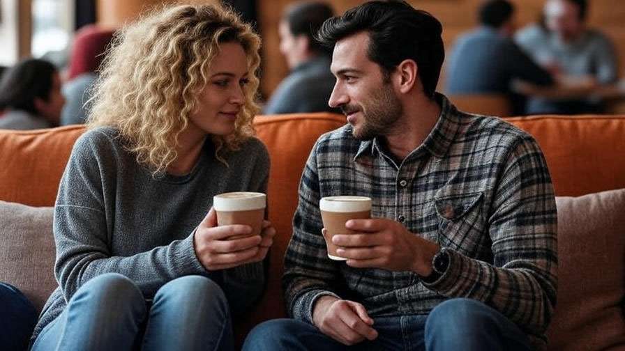 Phoebe and Ross sharing a glance at Central Perk, highlighting their underrated friendship in Friends.