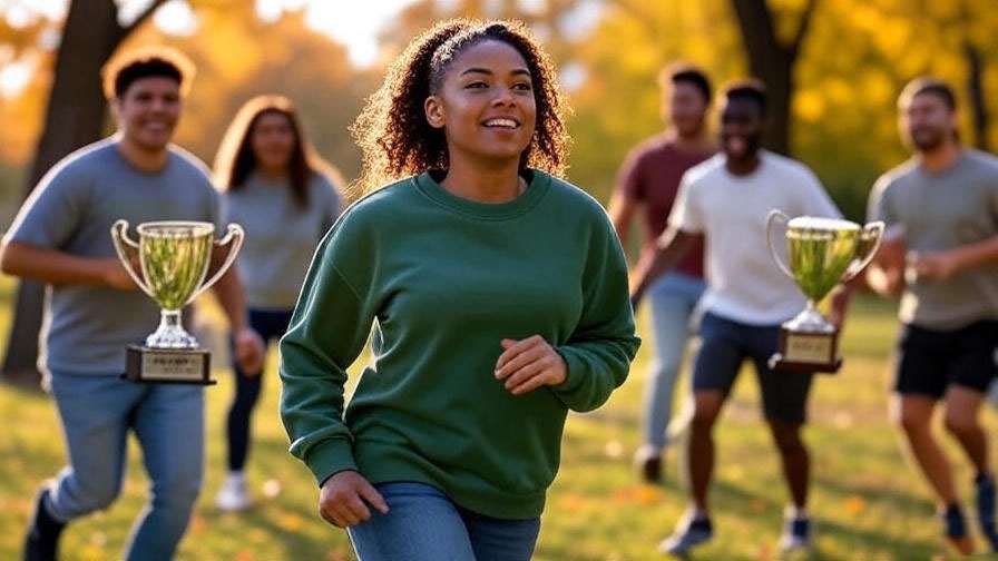 Woman channeling Monica Geller green player energy in a friendly football game.