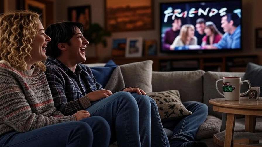 Phoebe and Ross on TV with Friends memorabilia, encouraging rewatch of their underrated friendship.