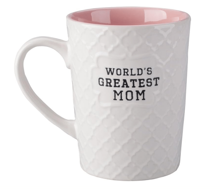 Ynsfree-World's Greatest Mom-16 OZ Coffee And Tea Cups-For mom,lady, wife,Valentine's Day or Anniversary - Birthday Gift Ceramic Office Fun Gifts.