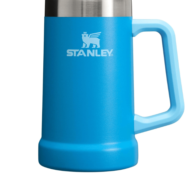  Stanley Stay-Chill Beer Stein 24 oz | Heavy Duty Big Grip Handle | Beer Tumbler Drink Cup, Holds 2 Cans | Insulated Stainless Steel Party Mug | BPA-Free 