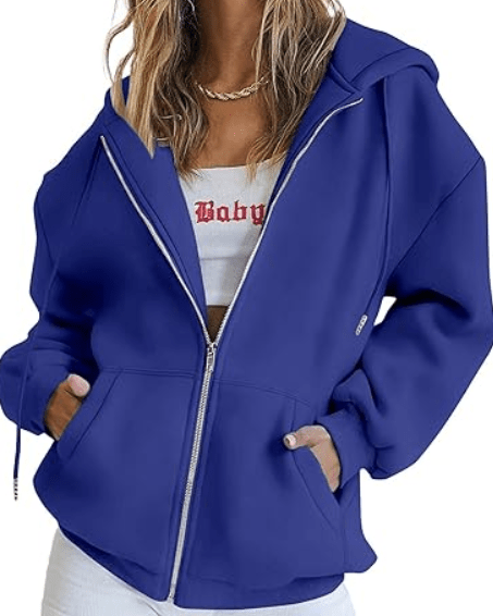 PRETTYGARDEN Women's 2025 Zip Up Y2K Hoodies Casual Long Sleeve Sweatshirts Fall Spring Track Jackets with Pockets