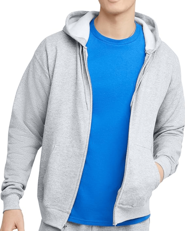 Hanes, Ecosmart Fleece Full-zip Hoodie for Men, Hooded Sweatshirt
