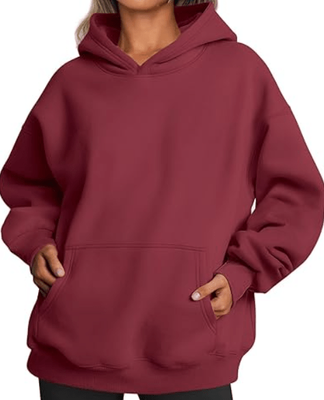 Trendy Queen Womens Oversized Hoodies Fleece Sweatshirts Fall Fashion 2025 Pullover Sweaters Winter Clothes
