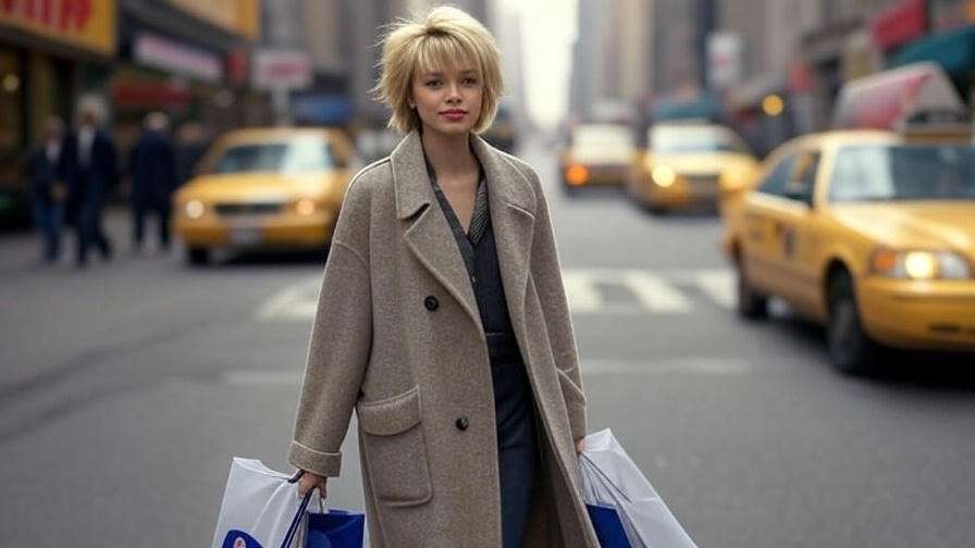 Rachel Green as 90s fashion icon haircut and style in Friends nostalgia.