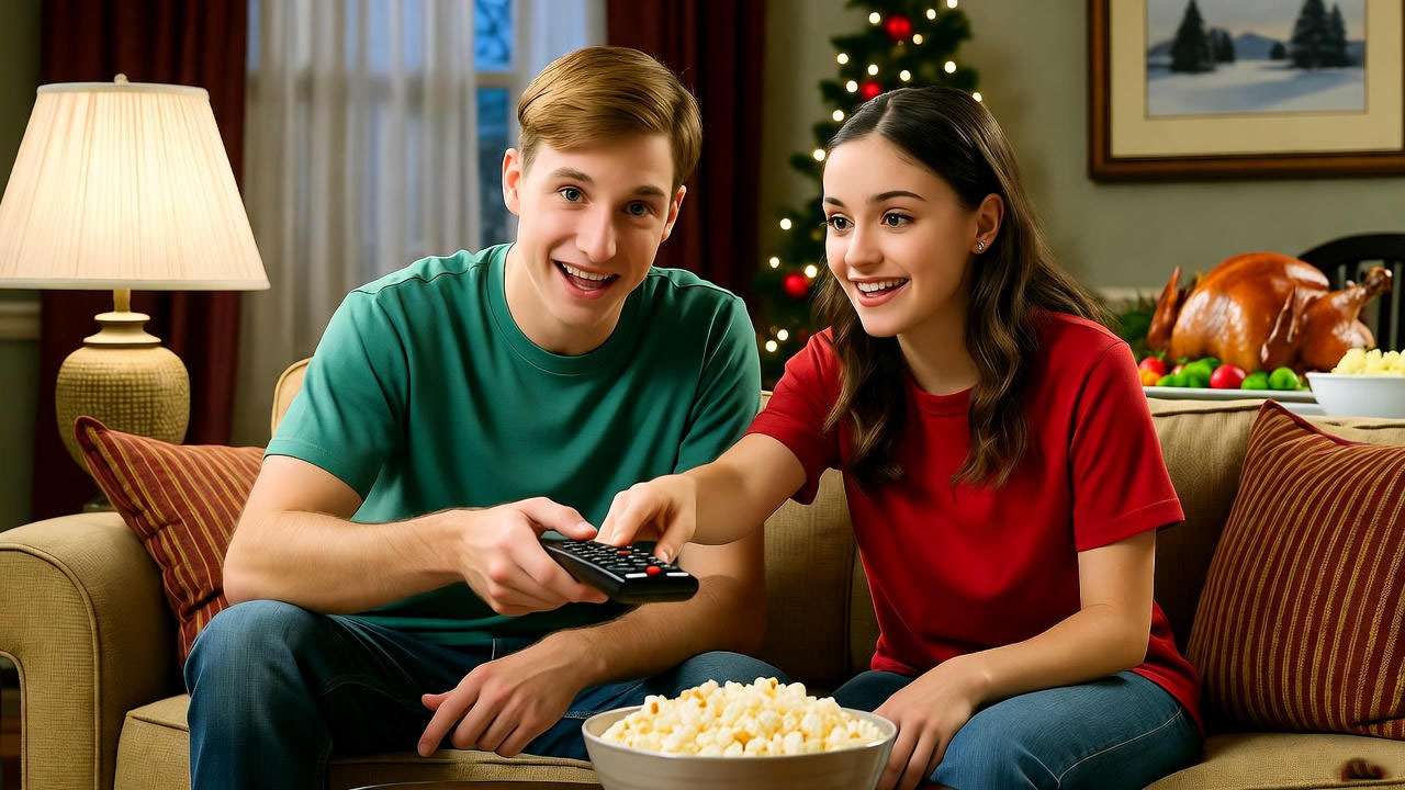 Brother and sister characters symbolizing Ross and Monica Geller’s playful sibling rivalry.