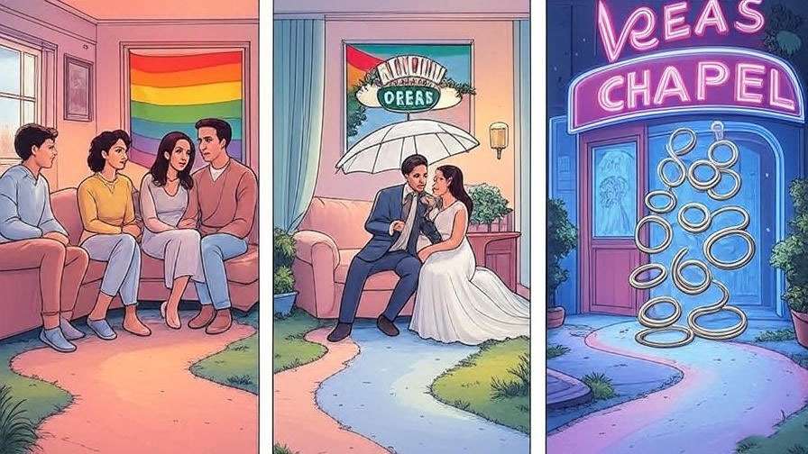  Visual timeline of Ross Geller's three divorces in Friends, including Carol, Emily, and Rachel marriages.

