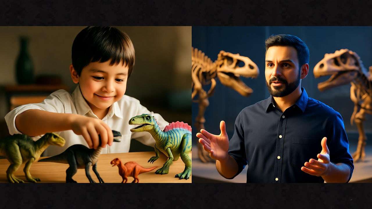 Ross Geller’s journey from a curious child to an adult paleontologist