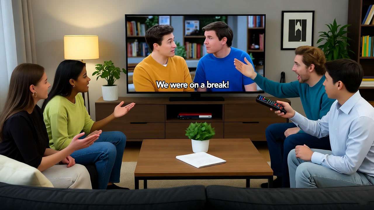 Fans debating Ross and Rachel ending with Friends memorabilia
