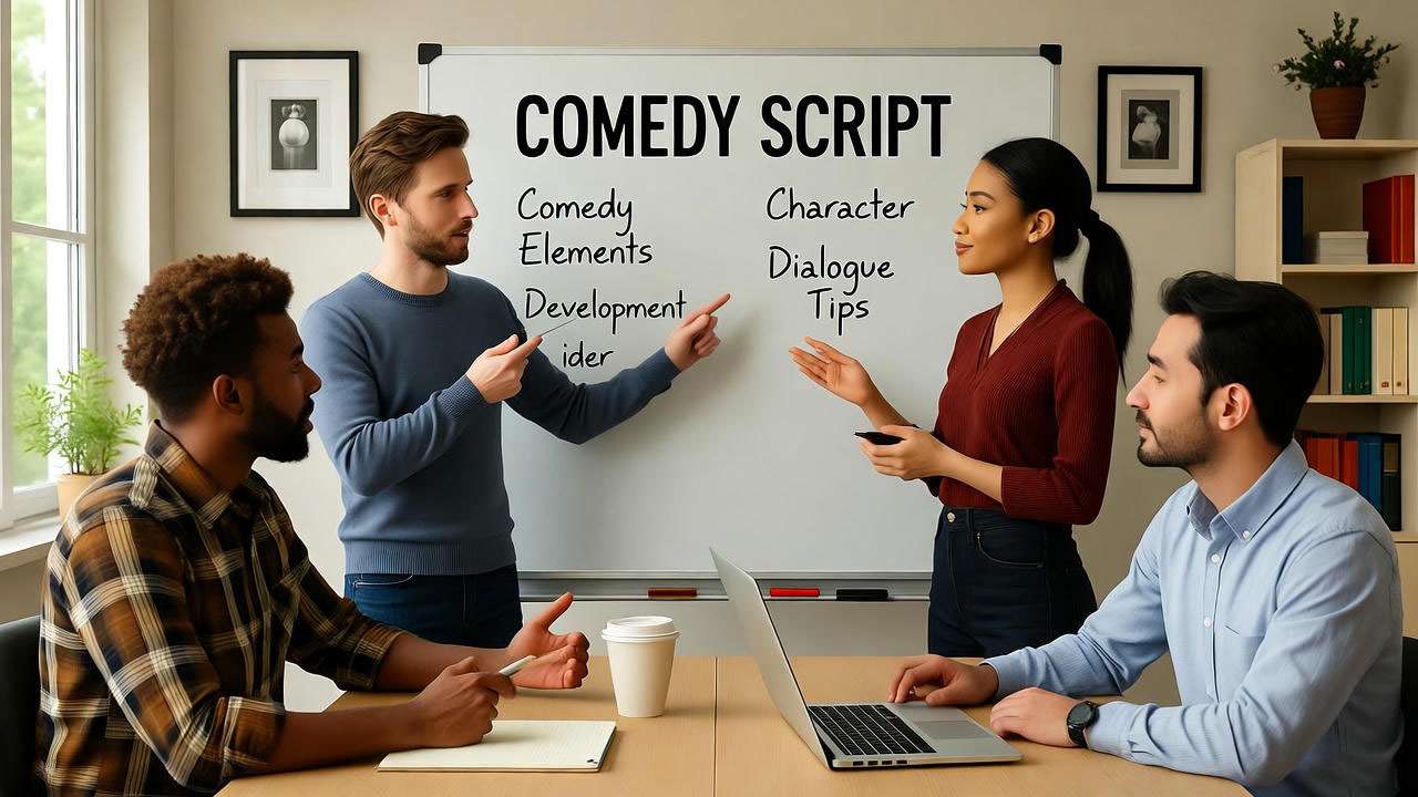 Comedy writers discussing character humor inspired by the Ross Russ Friends episode.