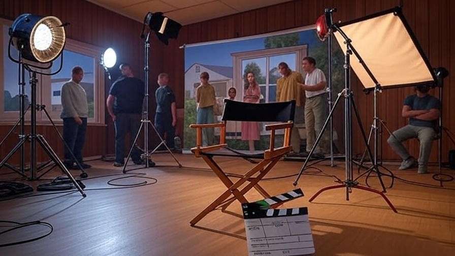 Behind-the-scenes set of Friends showcasing the casting of Rachel's sisters.